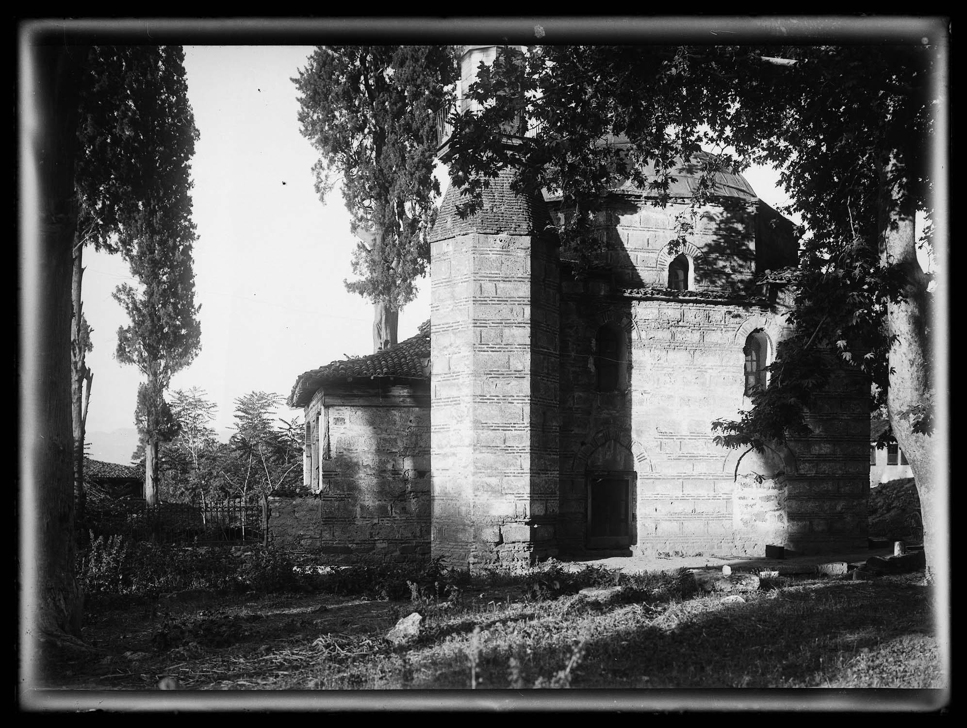 Vue arrière du bâtiment